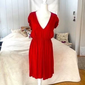 Maison Martin Margiela modern vintage RED silk blend summer dress IT 40 US 6
